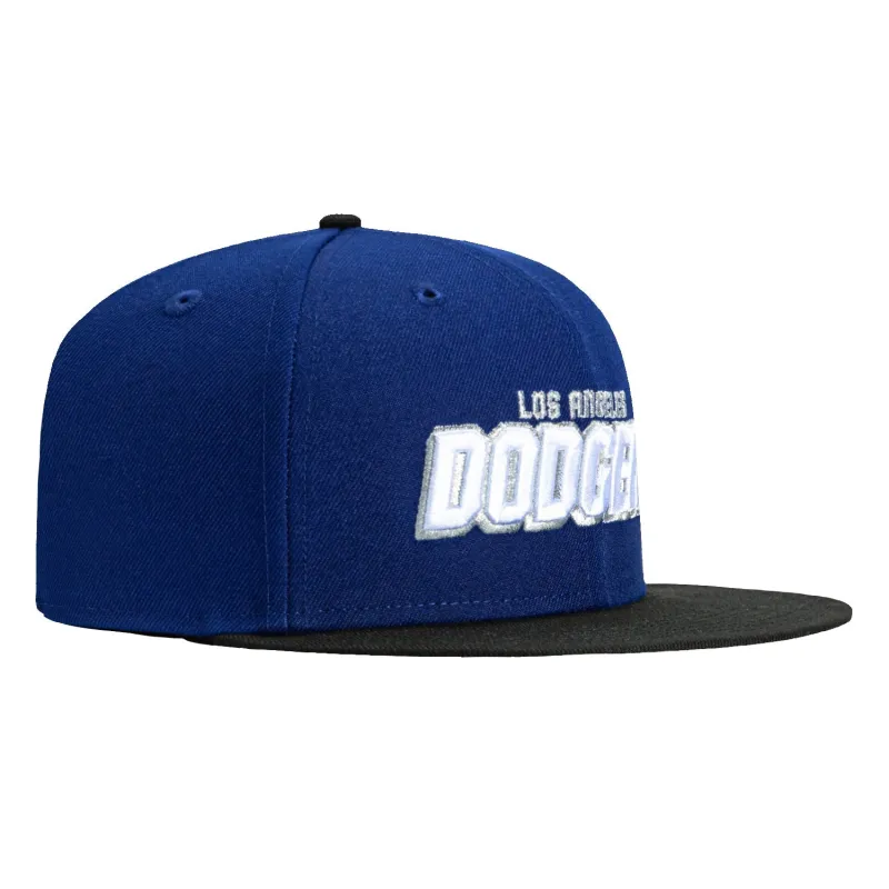 New Era 59Fifty Los Angeles Dodgers Shadow Hat - Royal, Black sold by Hat Club