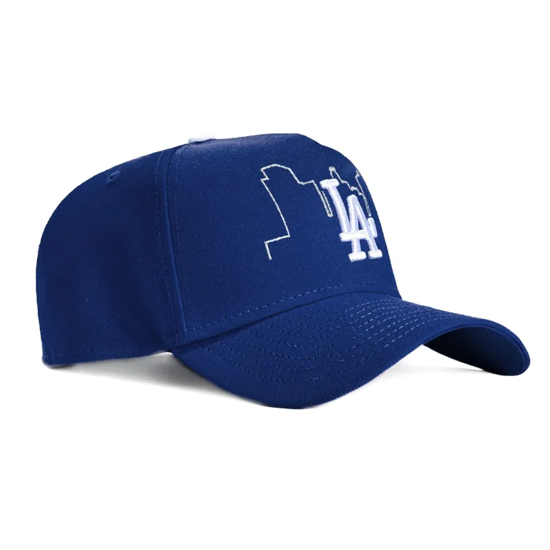 New Era 9Forty A-Frame Los Angeles Dodgers Skyline Snapback Hat - Royal sold by Hat Club
