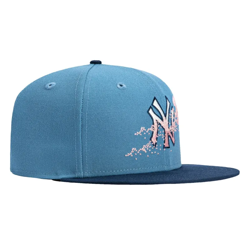 New Era 59Fifty New York Yankees Bloom Hat - Indigo, Navy sold by Hat Club