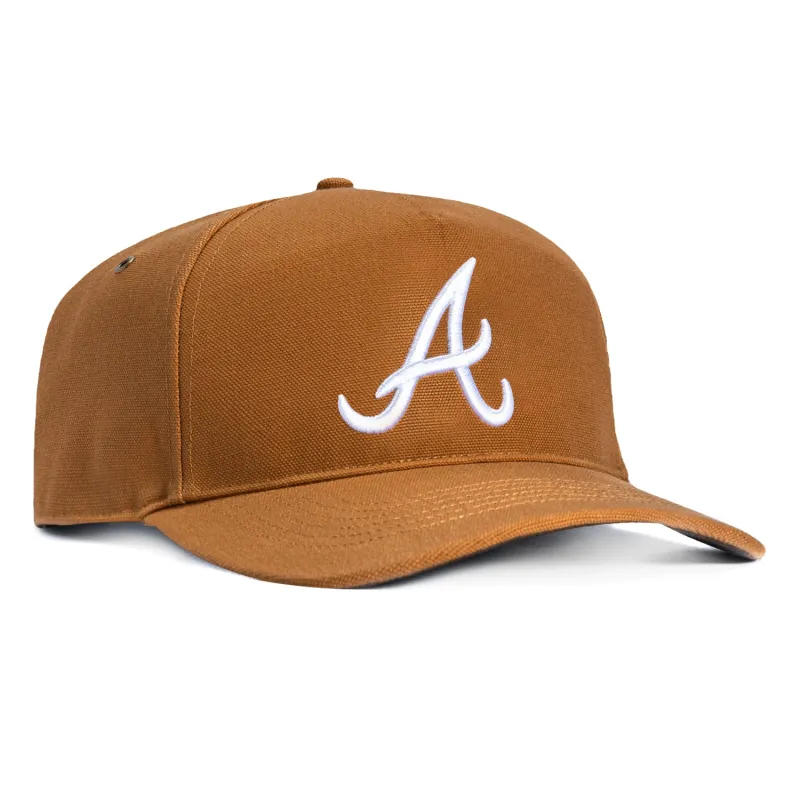 47 Brand x Carhartt Atlanta Braves Hitch Adjustable Snapback Hat - Brown sold by Hat Club