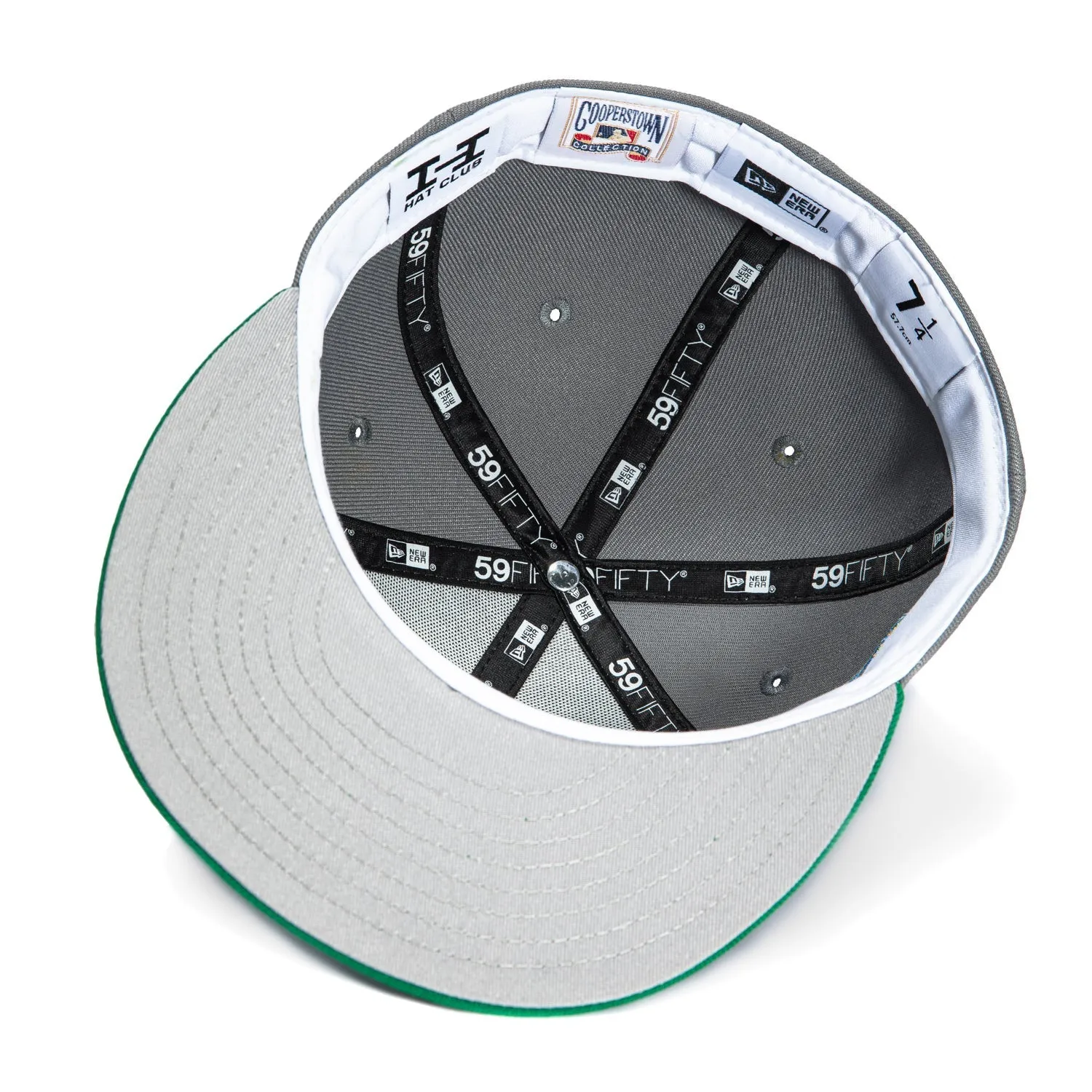 New Era 59Fifty Monstera Pack Atlanta Braves 1999 World Series Patch Hat - Storm Grey, Kelly sold by Hat Club product image thumbnail 2