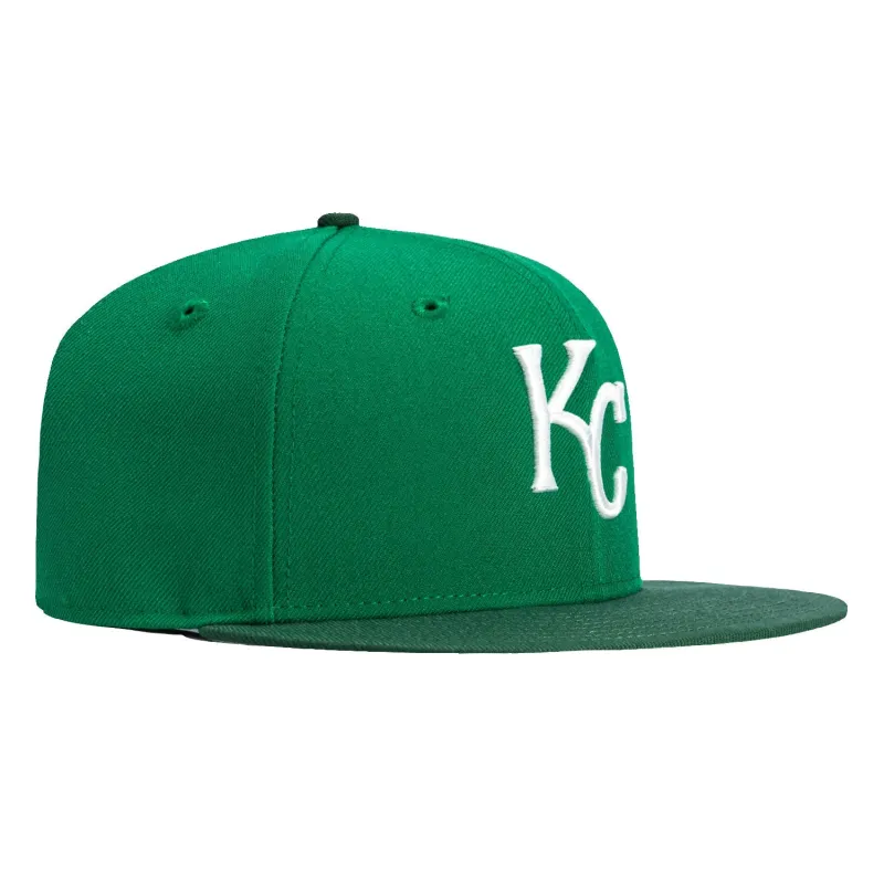 New Era 59Fifty Monstera Pack Kansas City Royals Hat - Kelly, Green sold by Hat Club