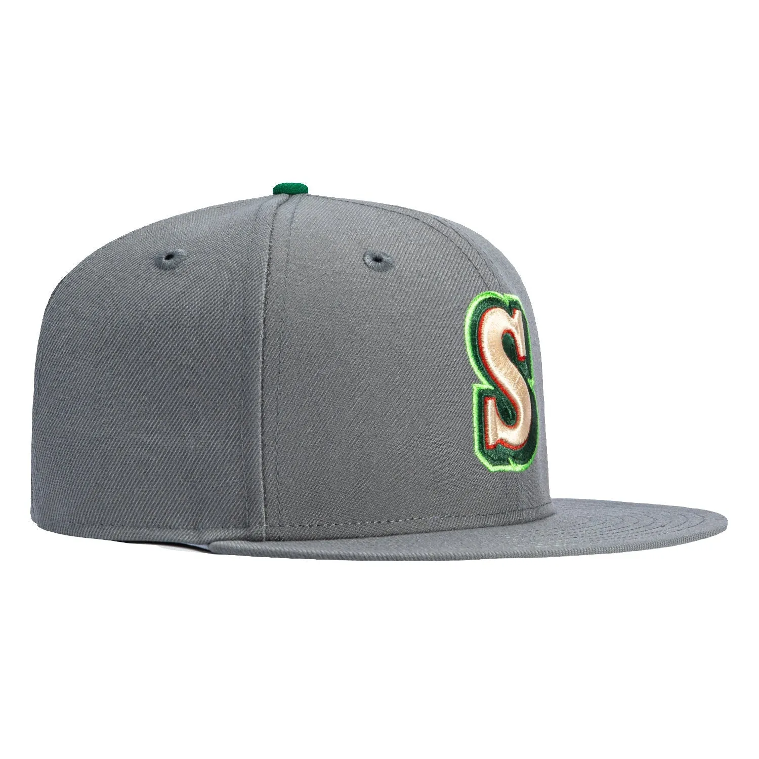 New Era 59Fifty Monstera Pack Seattle Mariners 1987 Hat - Graphite, Ivory, Green sold by Hat Club