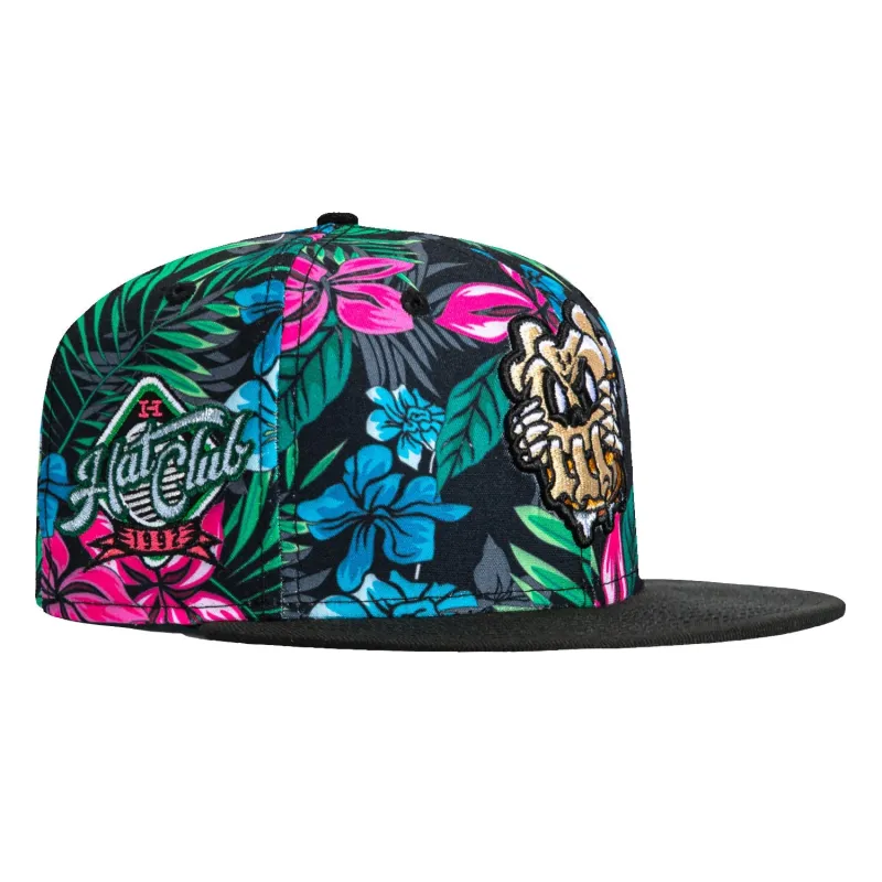 New Era 59Fifty PBJ Anthropomorphic Mask 1992 Hat Club Patch Hat - Floral, Black sold by Hat Club