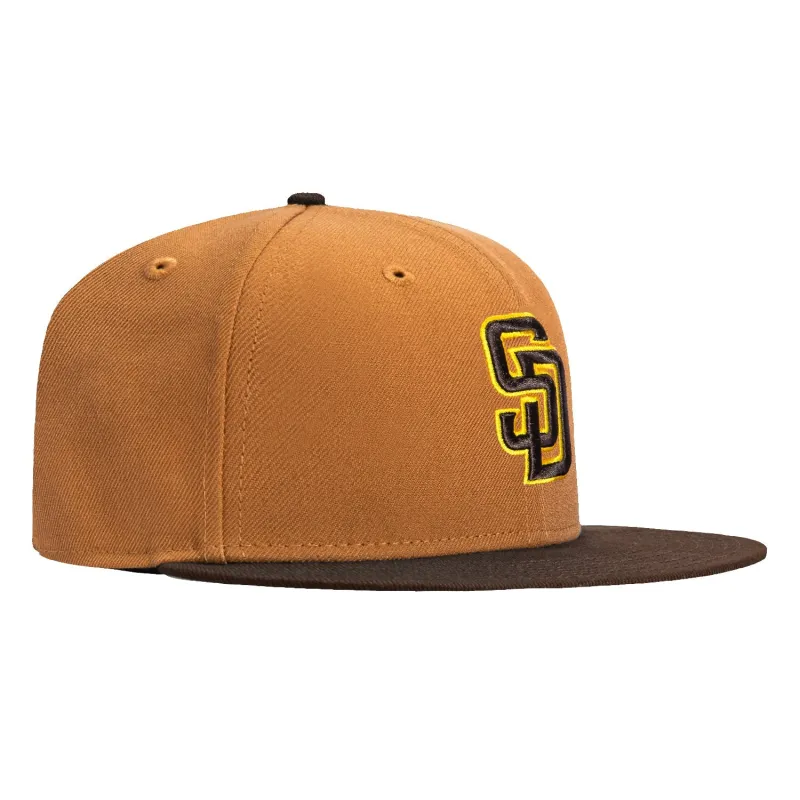 New Era 59Fifty San Diego Padres Hat - Khaki, Brown sold by Hat Club