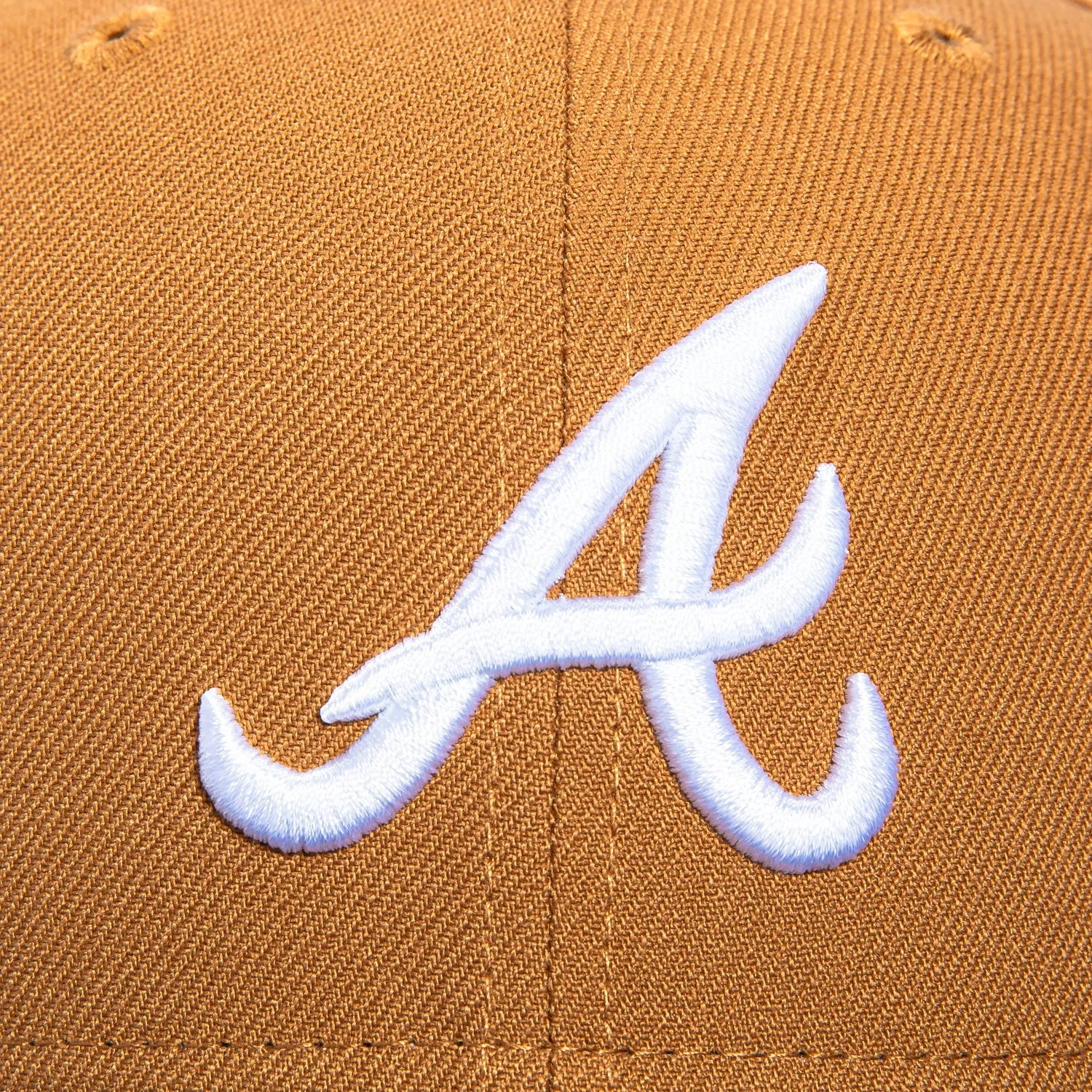 New Era 59Fifty Atlanta Braves Hat - Khaki, Navy sold by Hat Club product image thumbnail 4