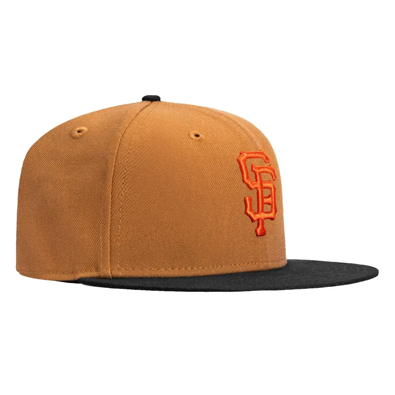 New Era 59Fifty San Francisco Giants Hat - Khaki, Black sold by Hat Club