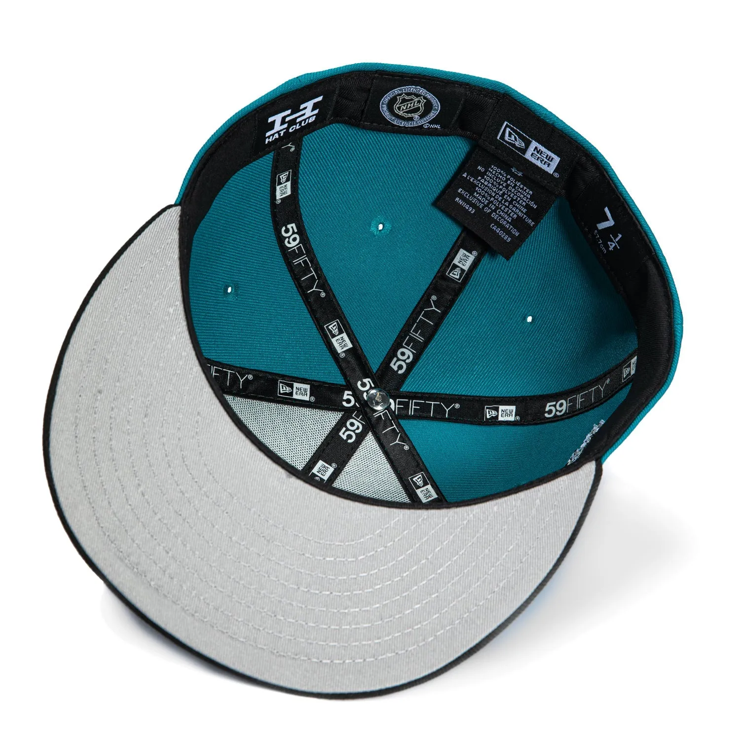 New Era 59Fifty San Jose Sharks 15th Anniversary Patch 1991 Hat - Teal, Black sold by Hat Club product image thumbnail 3