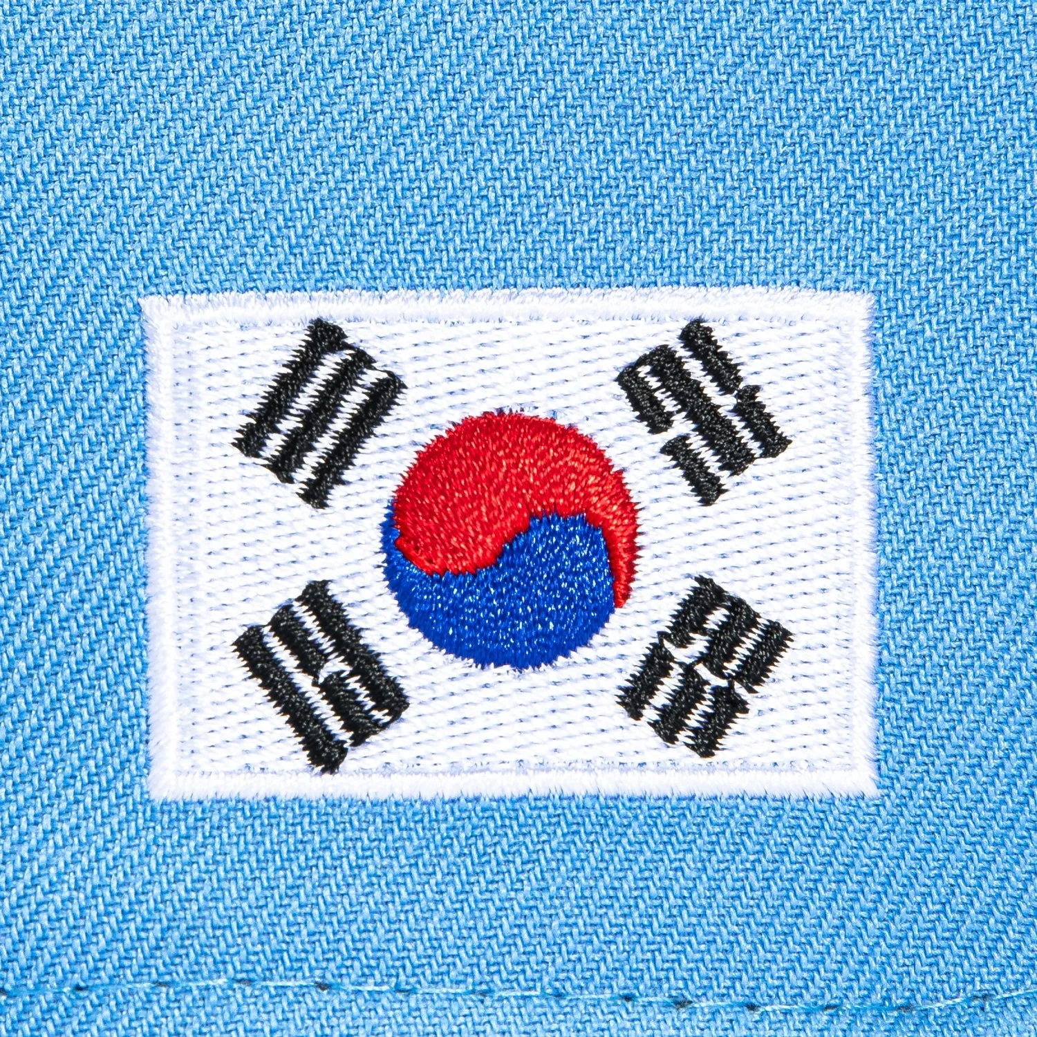 New Era 59Fifty Los Angeles Dodgers Korean Flag Patch Korea Script Hat - Light Blue sold by Hat Club product image thumbnail 5