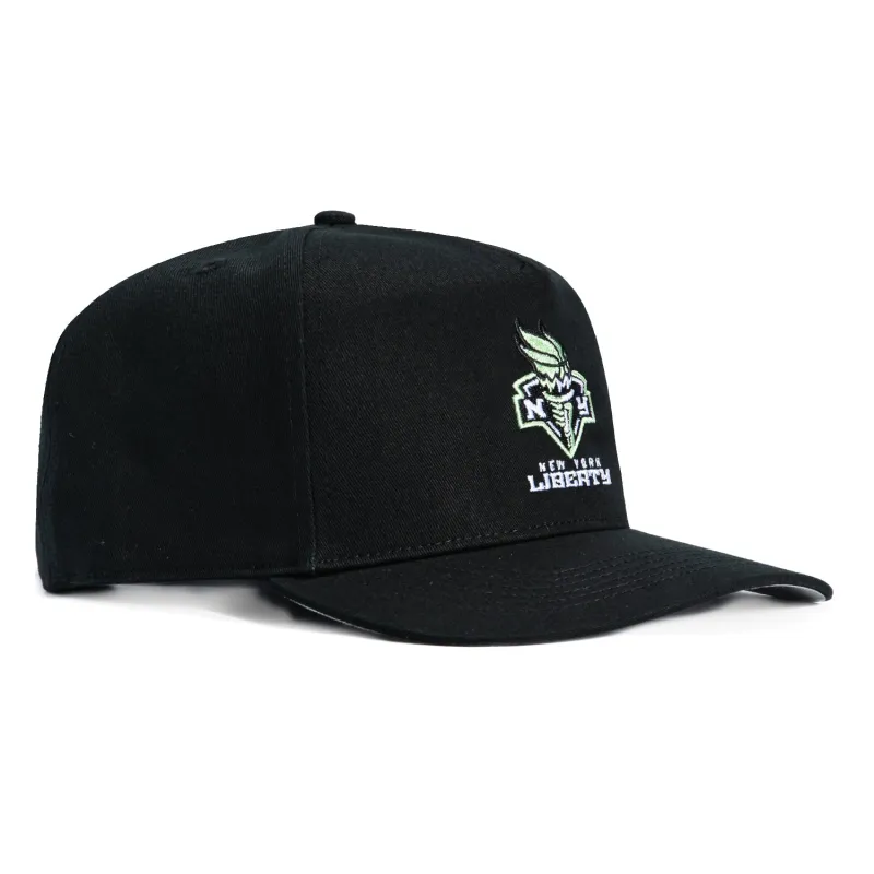 47 Brand New York Liberty Hitch Snapback Hat - Black sold by Hat Club