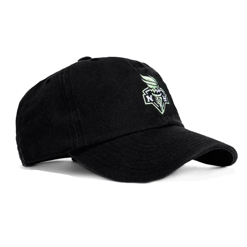 47 Brand New York Liberty Adjustable Cleanup Hat - Black sold by Hat Club