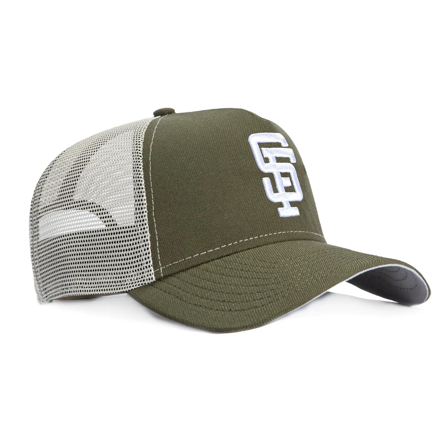 New Era 9Forty A-Frame San Francisco Giants Snapback Trucker Hat - Olive, Stone sold by Hat Club