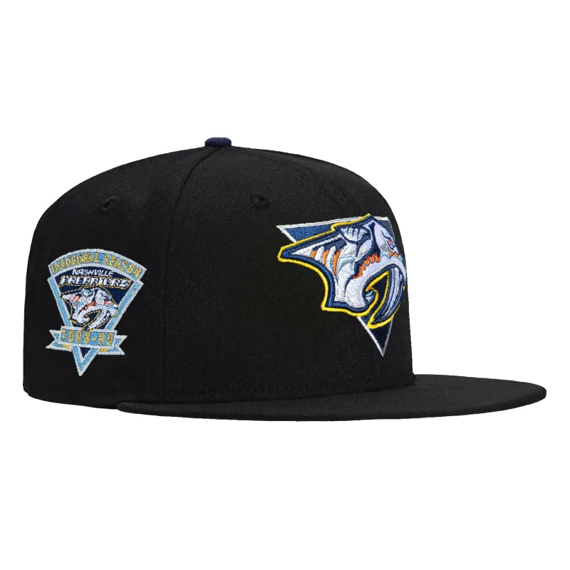 New Era 59Fifty Nashville Predators Inaugural Patch Hat - Black sold by Hat Club