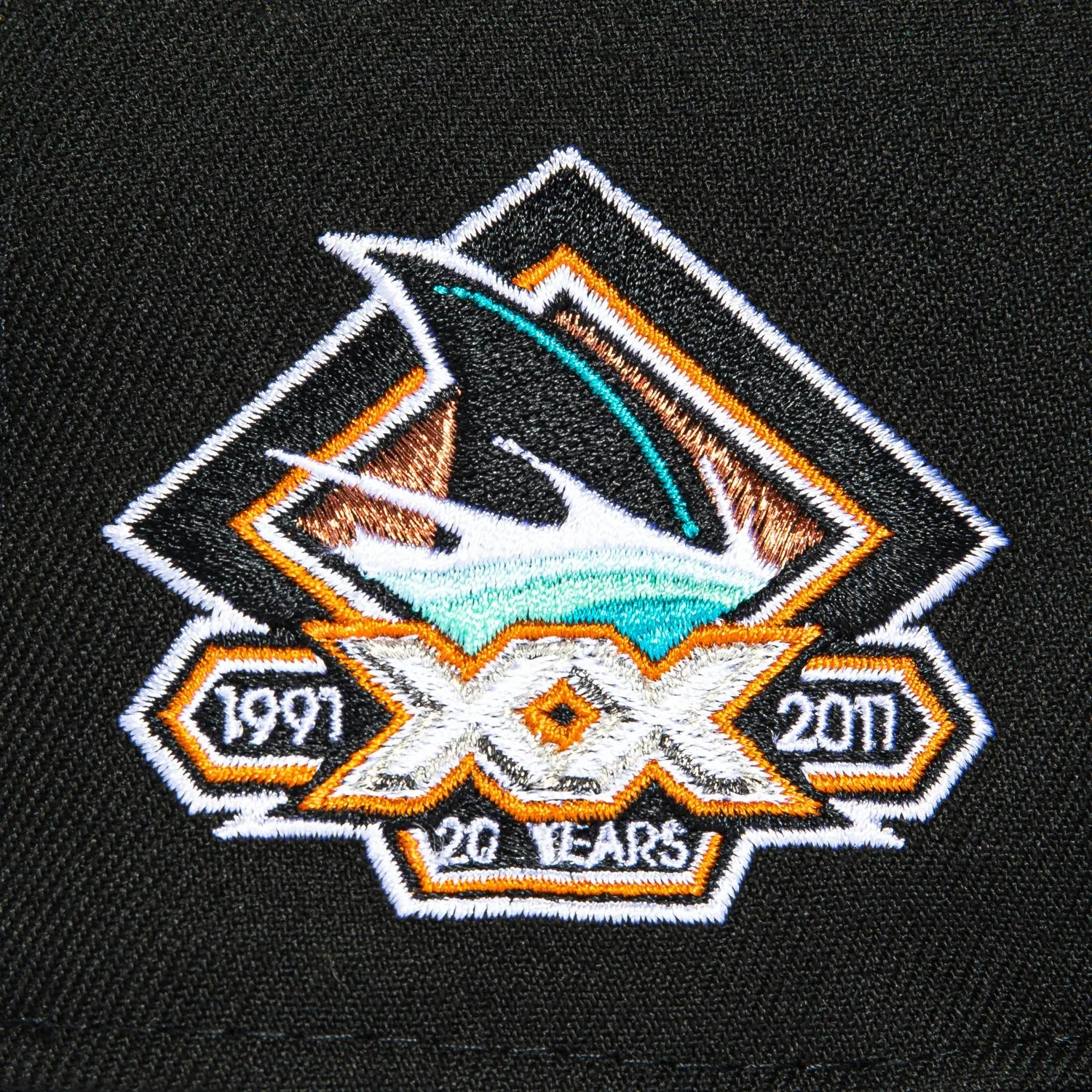New Era 59Fifty San Jose Sharks 20th Anniversary Patch Hat - Black sold by Hat Club product image thumbnail 5