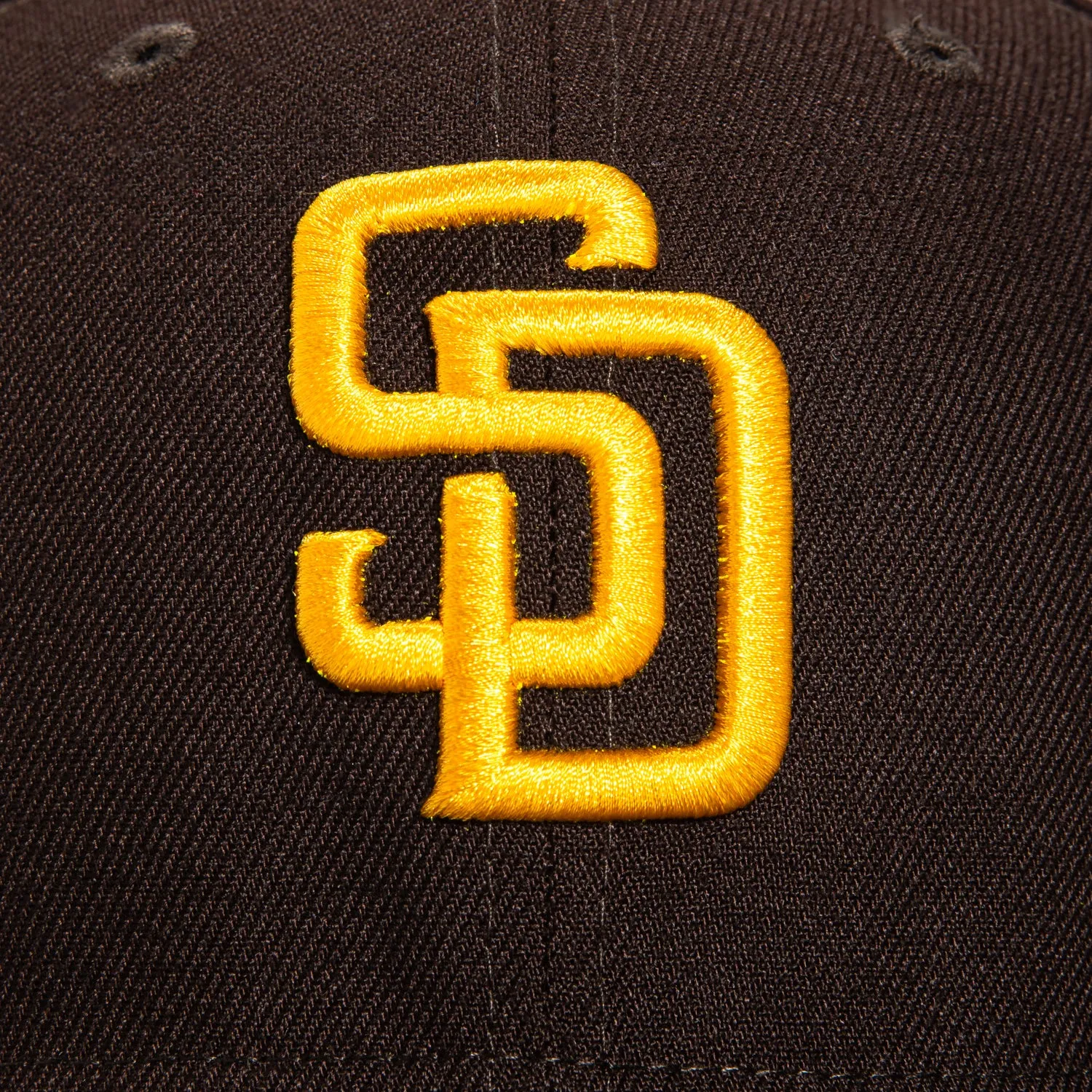 New Era 9Fifty MLB Basic San Diego Padres Snapback Game Hat - Brown sold by Hat Club product image thumbnail 3