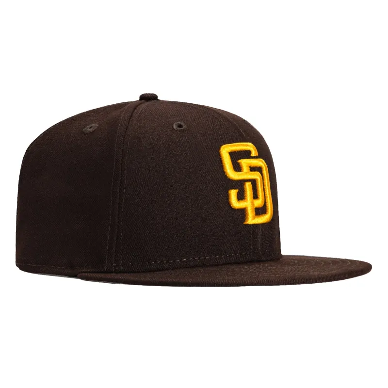 New Era 9Fifty MLB Basic San Diego Padres Snapback Game Hat - Brown made by New Era