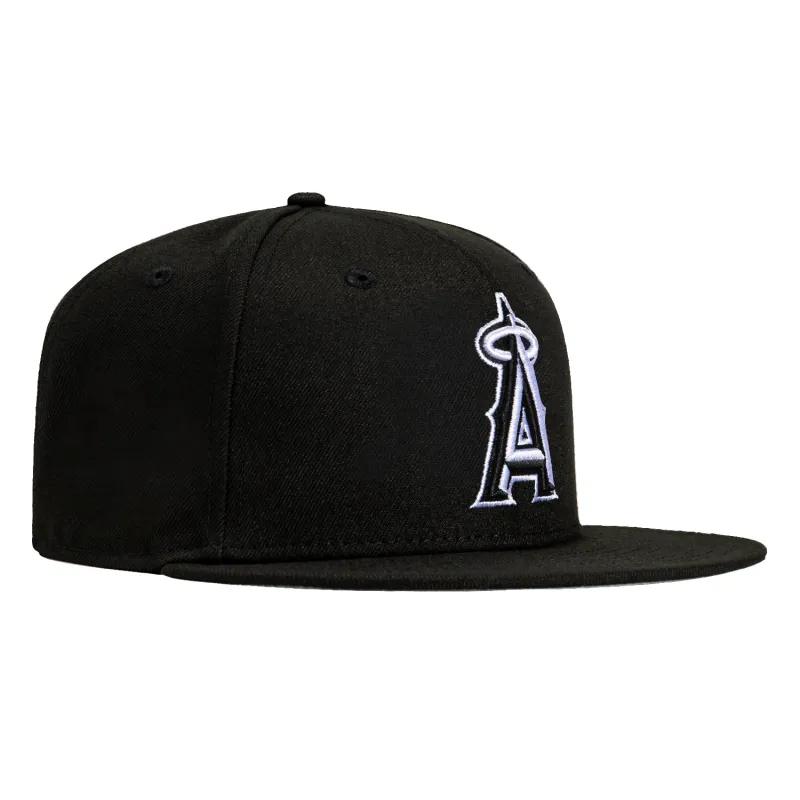 New Era 9Fifty MLB Basic Los Angeles Angels Snapback Hat - Black, White made by New Era