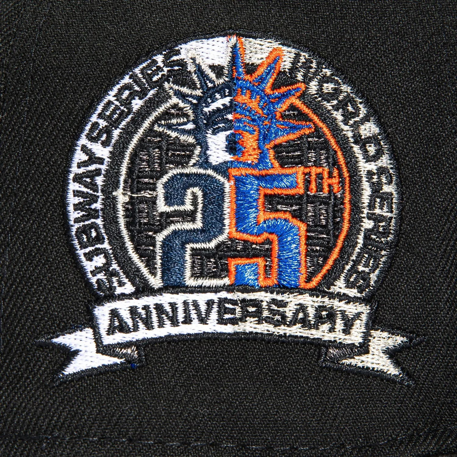 New Era 59Fifty New York Mets 2000 World Series 25th Anniversary Patch Hat - Black, Royal, Orange sold by Hat Club product image thumbnail 5
