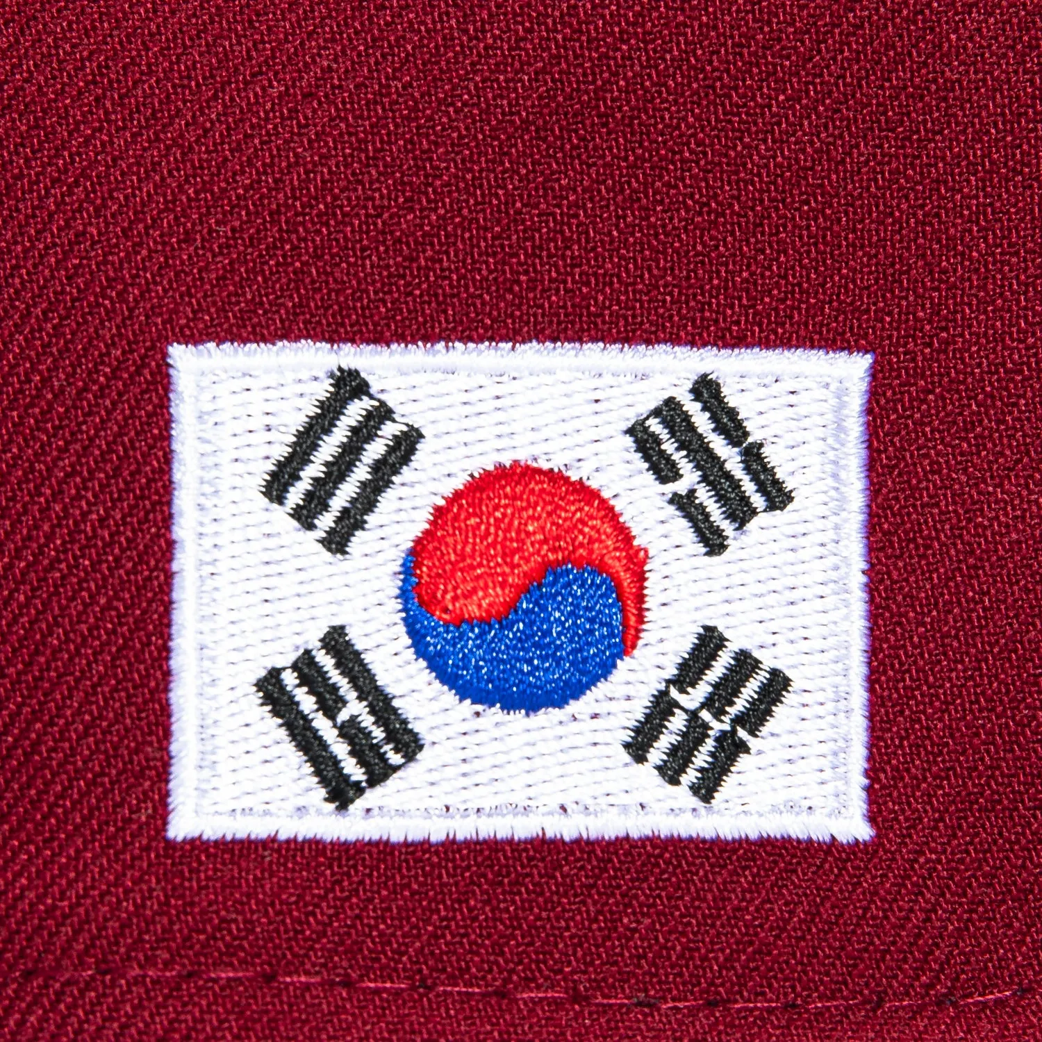 New Era 59Fifty Los Angeles Dodgers Korea Flag Patch Korean Script Hat - Cardinal sold by Hat Club product image thumbnail 5