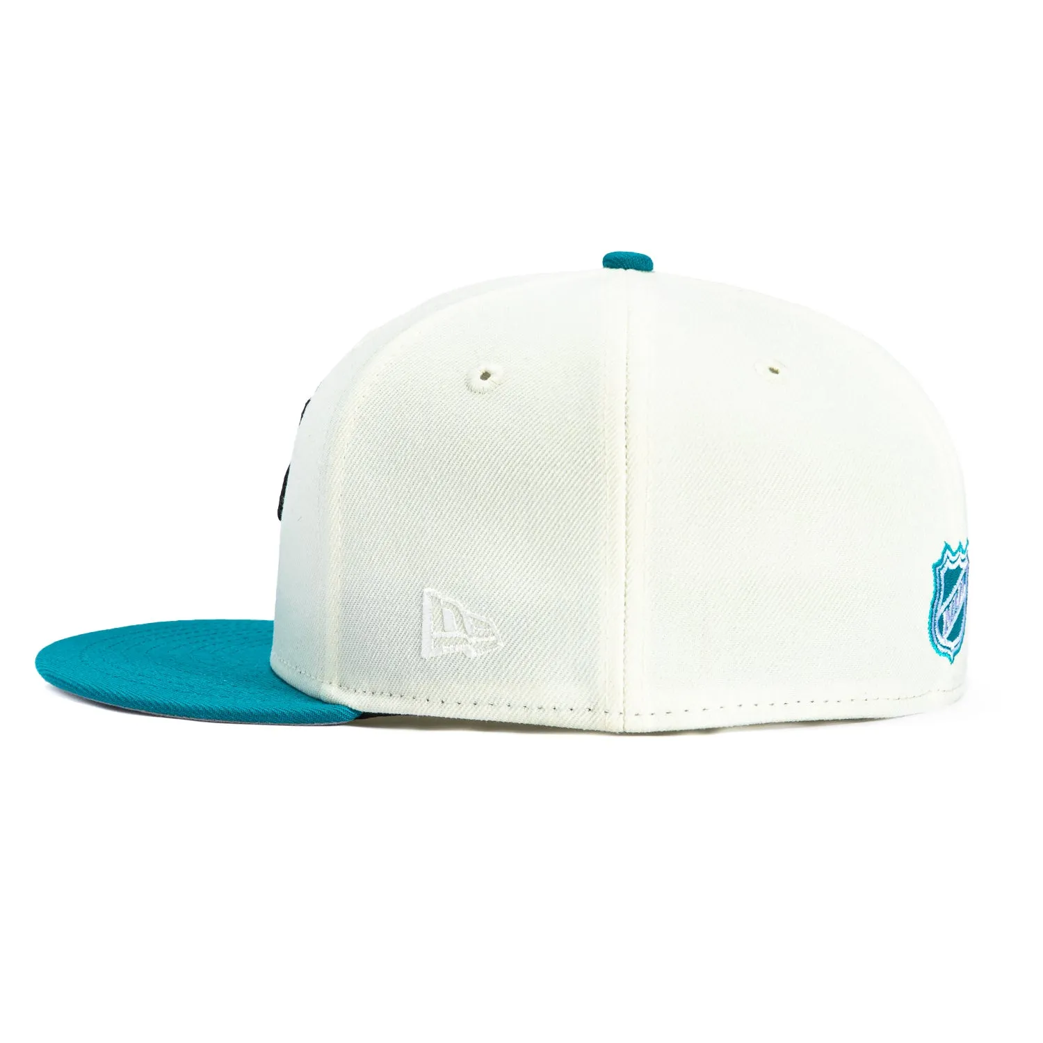 New Era 59Fifty San Jose Sharks 20th Anniversary Patch Hat - White, Teal sold by Hat Club product image thumbnail 3