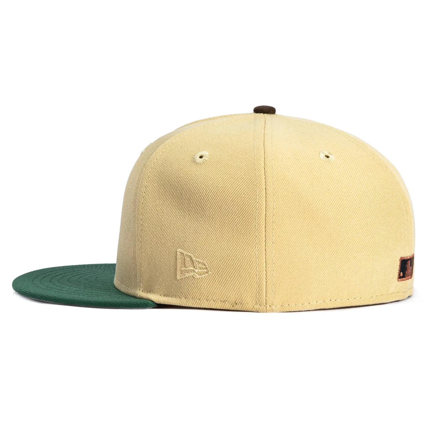 New Era 59Fifty Oakland Athletics Script Hat - Tan, Green sold by Hat Club product image thumbnail 3
