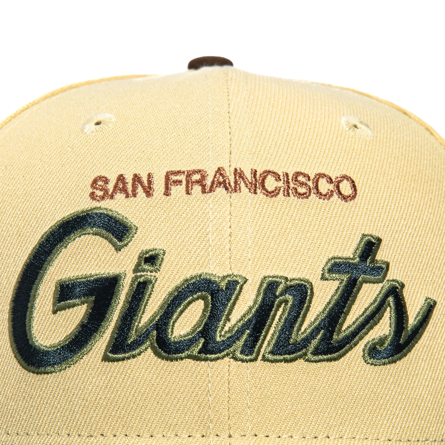 New Era 59Fifty San Francisco Giants Script Hat - Tan, Green sold by Hat Club product image thumbnail 4