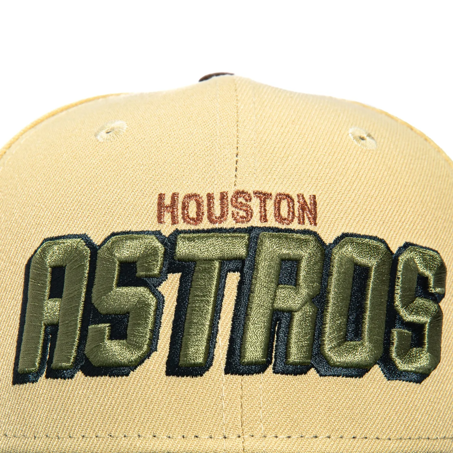 New Era 59Fifty Houston Astros Shadow Hat - Tan, Green sold by Hat Club product image thumbnail 4