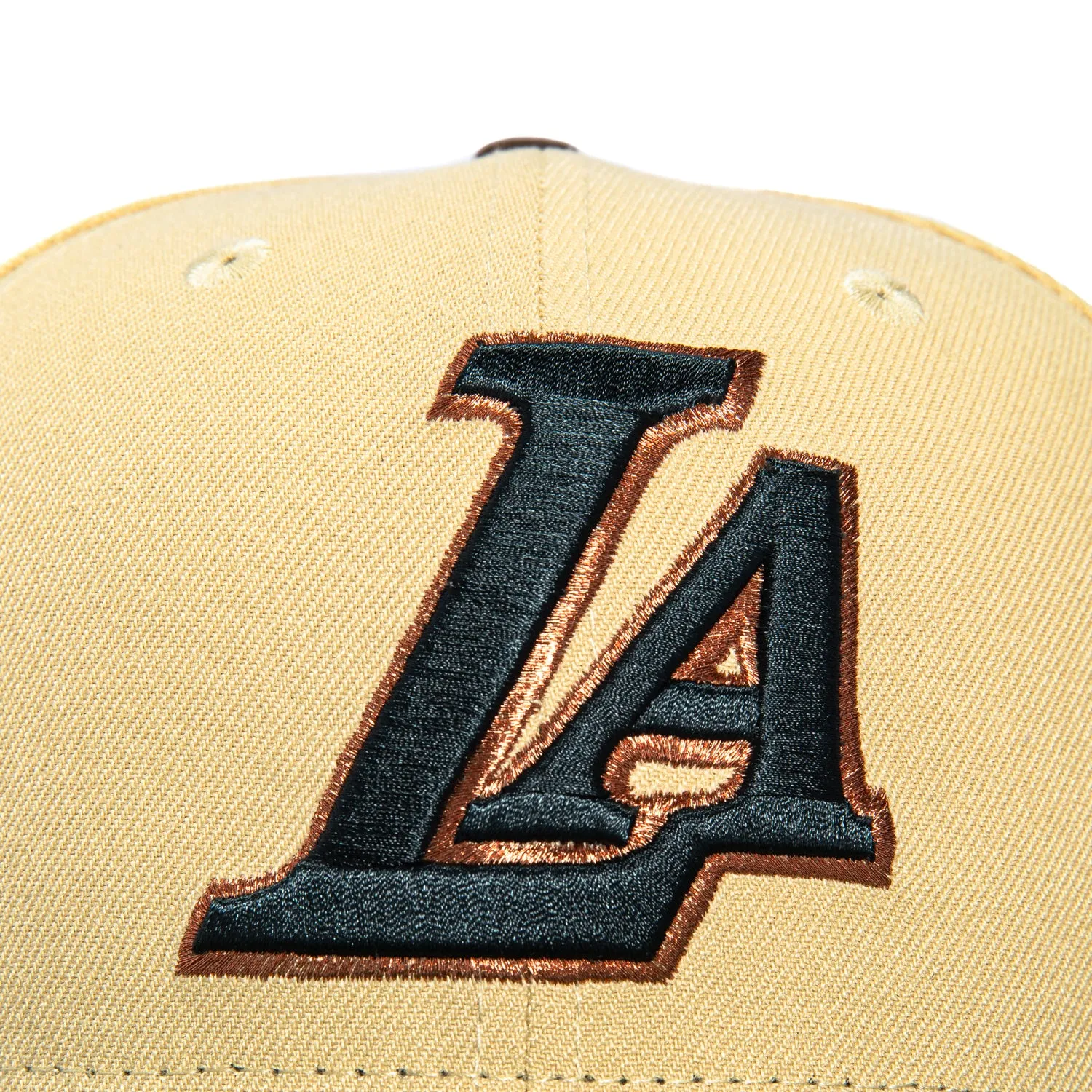 New Era 59Fifty Los Angeles Lakers LA Hat - Tan, Green sold by Hat Club product image thumbnail 4