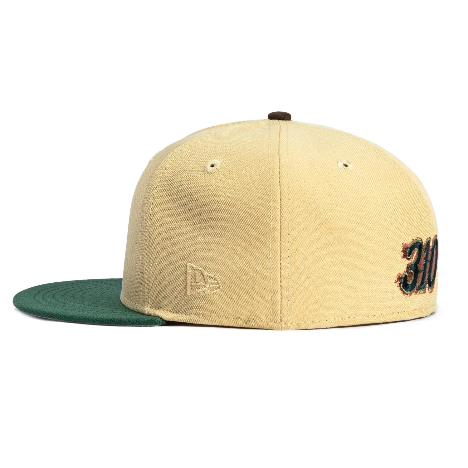 New Era 59Fifty Los Angeles Lakers LA Hat - Tan, Green sold by Hat Club product image thumbnail 3