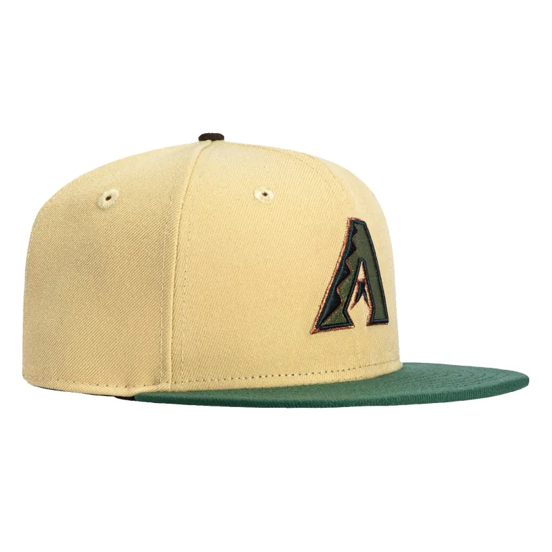 New Era 59Fifty Arizona Diamondbacks A Hat - Tan, Green sold by Hat Club