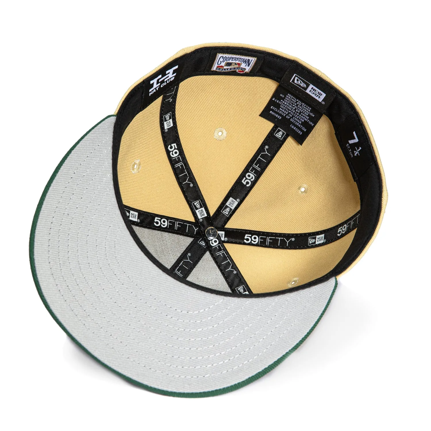 New Era 59Fifty New York Yankees Script Hat - Tan, Green sold by Hat Club product image thumbnail 2