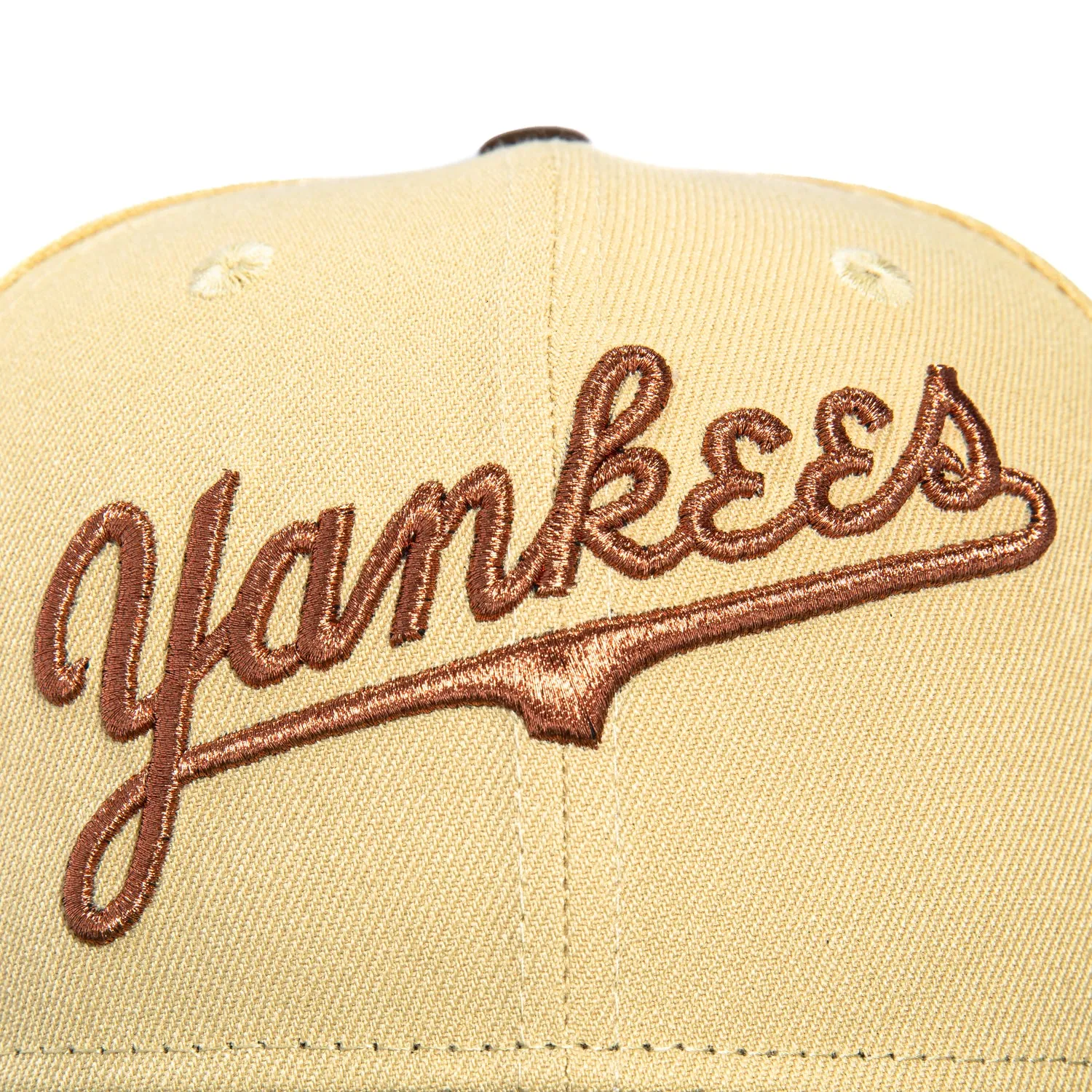 New Era 59Fifty New York Yankees Script Hat - Tan, Green sold by Hat Club product image thumbnail 4