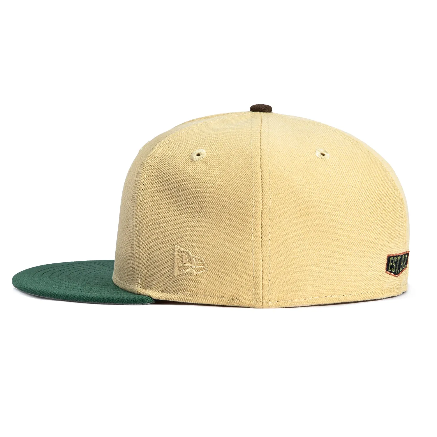 New Era 59Fifty PBJ Anthropomorphic Mask Hat - Tan, Green sold by Hat Club product image thumbnail 3