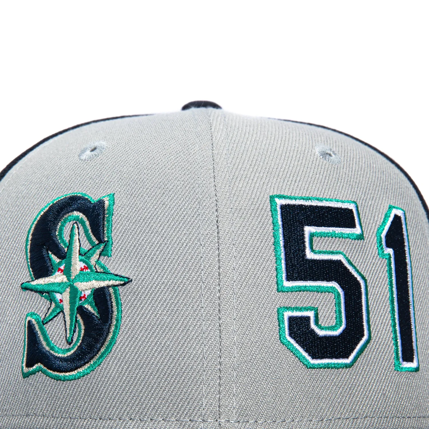 New Era 59Fifty Seattle Mariners Ichiro Suzuki Hall of Fame Jersey Rail Hat - Grey, Navy sold by Hat Club product image thumbnail 4
