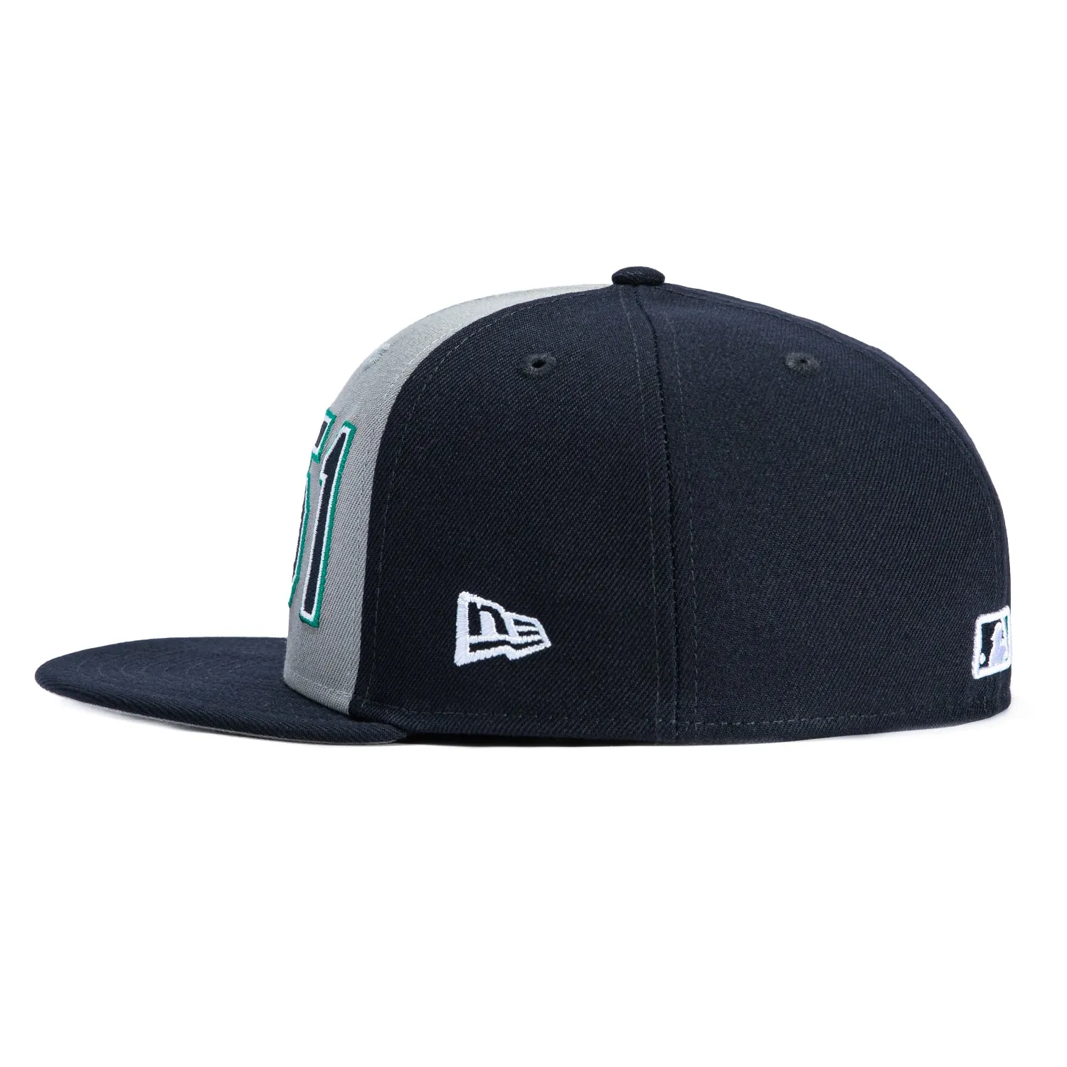 New Era 59Fifty Seattle Mariners Ichiro Suzuki Hall of Fame Jersey Rail Hat - Grey, Navy sold by Hat Club product image thumbnail 3