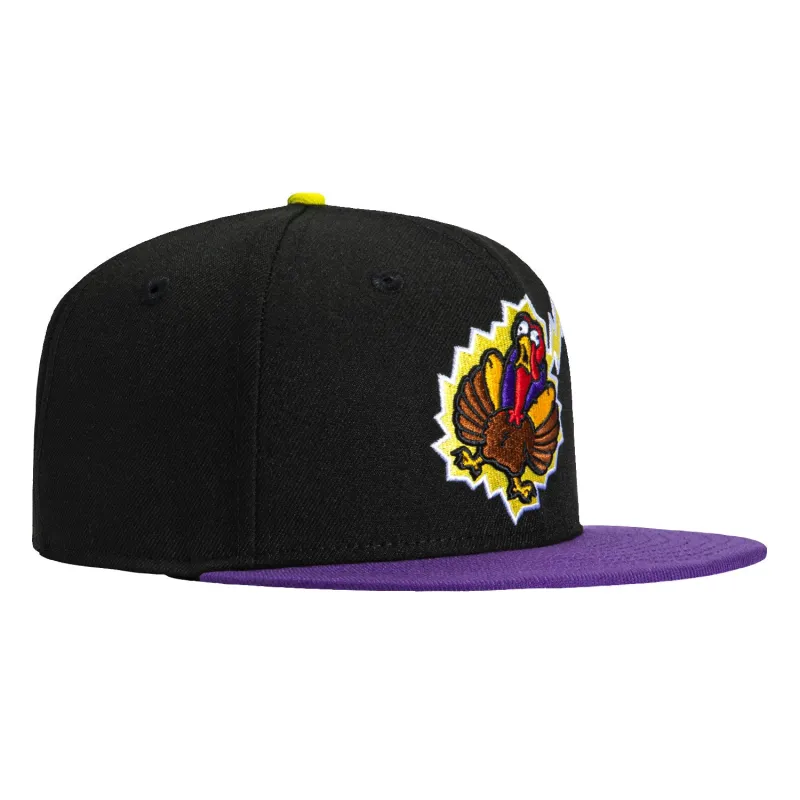 New Era 59Fifty Hartford Yard Goats Thunder Chickens Hat - Black, Purple sold by Hat Club