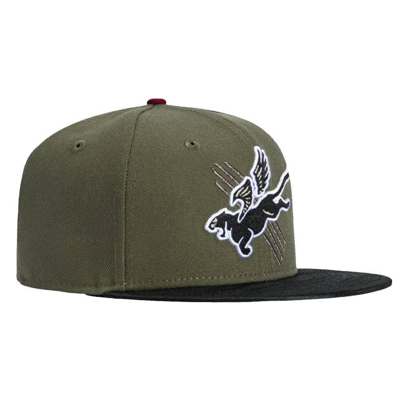 New Era 59Fifty Fayetteville Woodpeckers Deuces Hat - Olive, Black sold by Hat Club