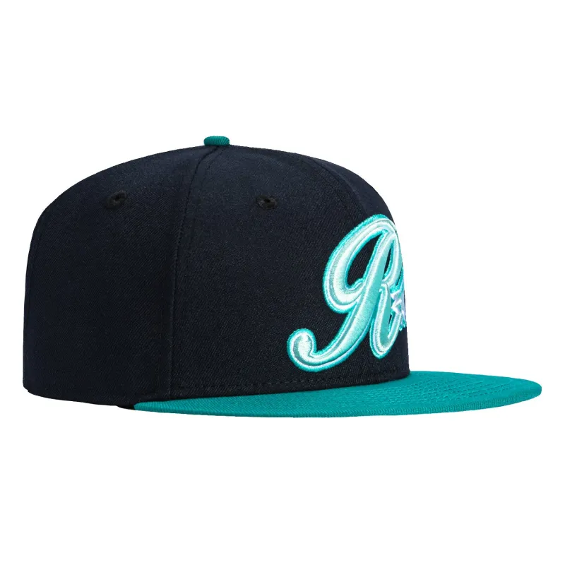 New Era 59Fifty Inland Empire 66ers Pilots Hat - Navy, Teal sold by Hat Club