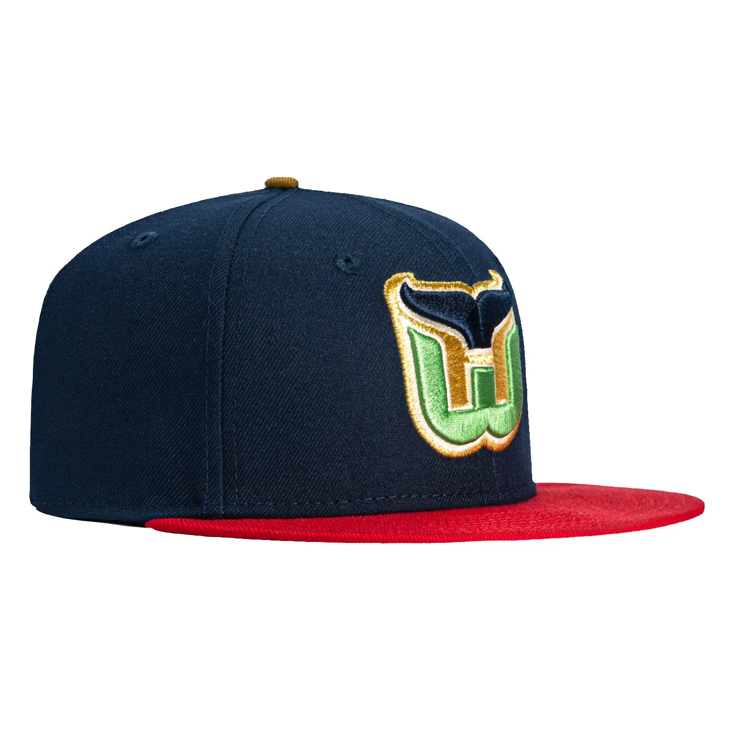 New Era 59Fifty Hartford Whalers Hat - Navy, Red sold by Hat Club
