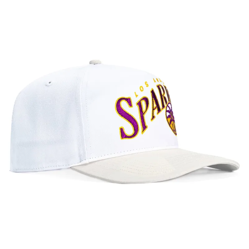 47 Brand Los Angeles Sparks Hitch Snapback Hat - White sold by Hat Club