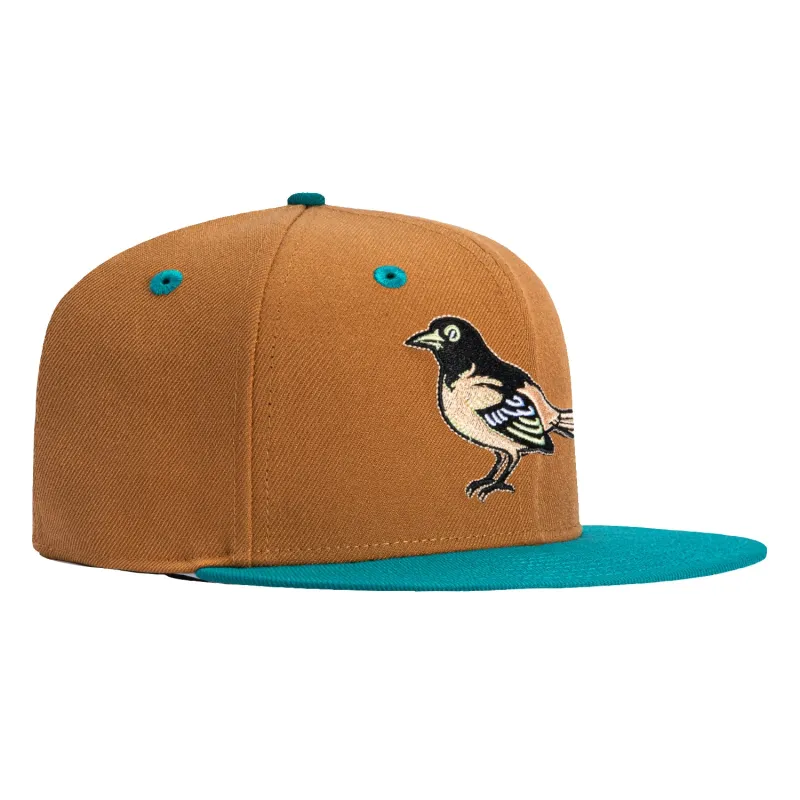 New Era 59Fifty Garden of Eden 2 Baltimore Orioles 1998 Hat - Khaki, Teal sold by Hat Club