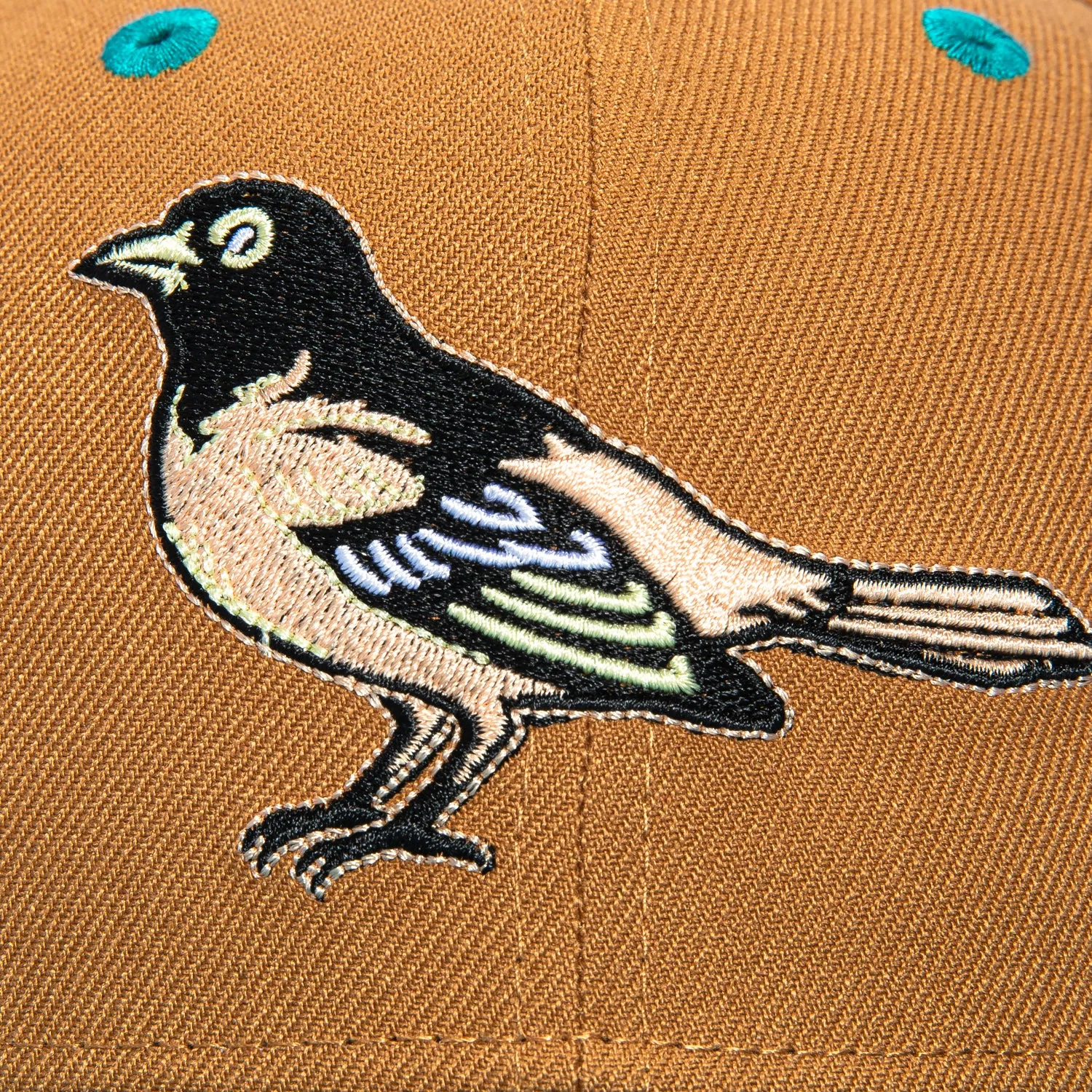 New Era 59Fifty Garden of Eden 2 Baltimore Orioles 1998 Hat - Khaki, Teal sold by Hat Club product image thumbnail 4