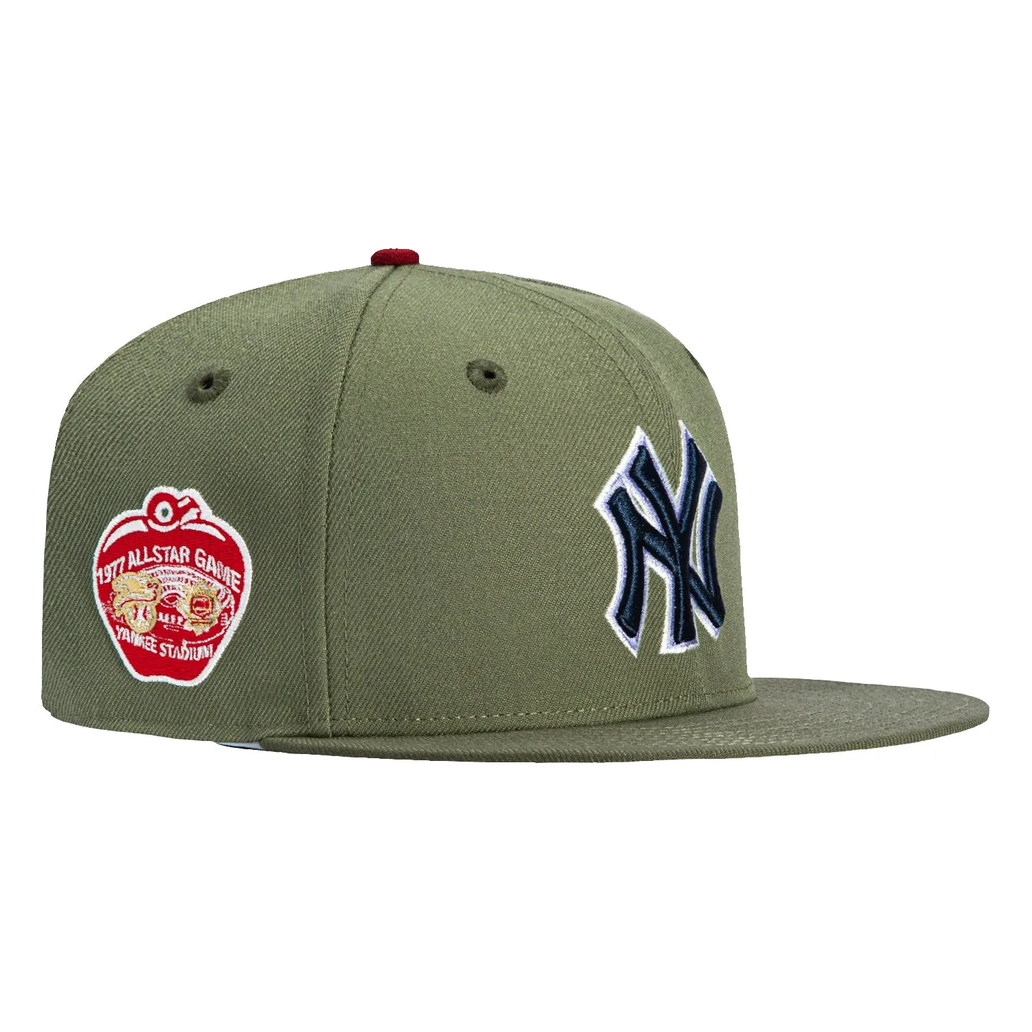 New Era 59Fifty Garden of Eden 2 New York Yankees 1977 All Star Game Patch Hat - Olive sold by Hat Club