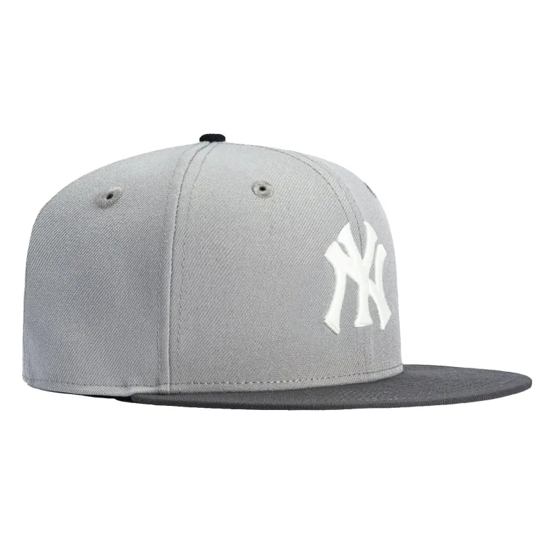New Era 59Fifty New York Yankees Hat - Grey, Graphite sold by Hat Club