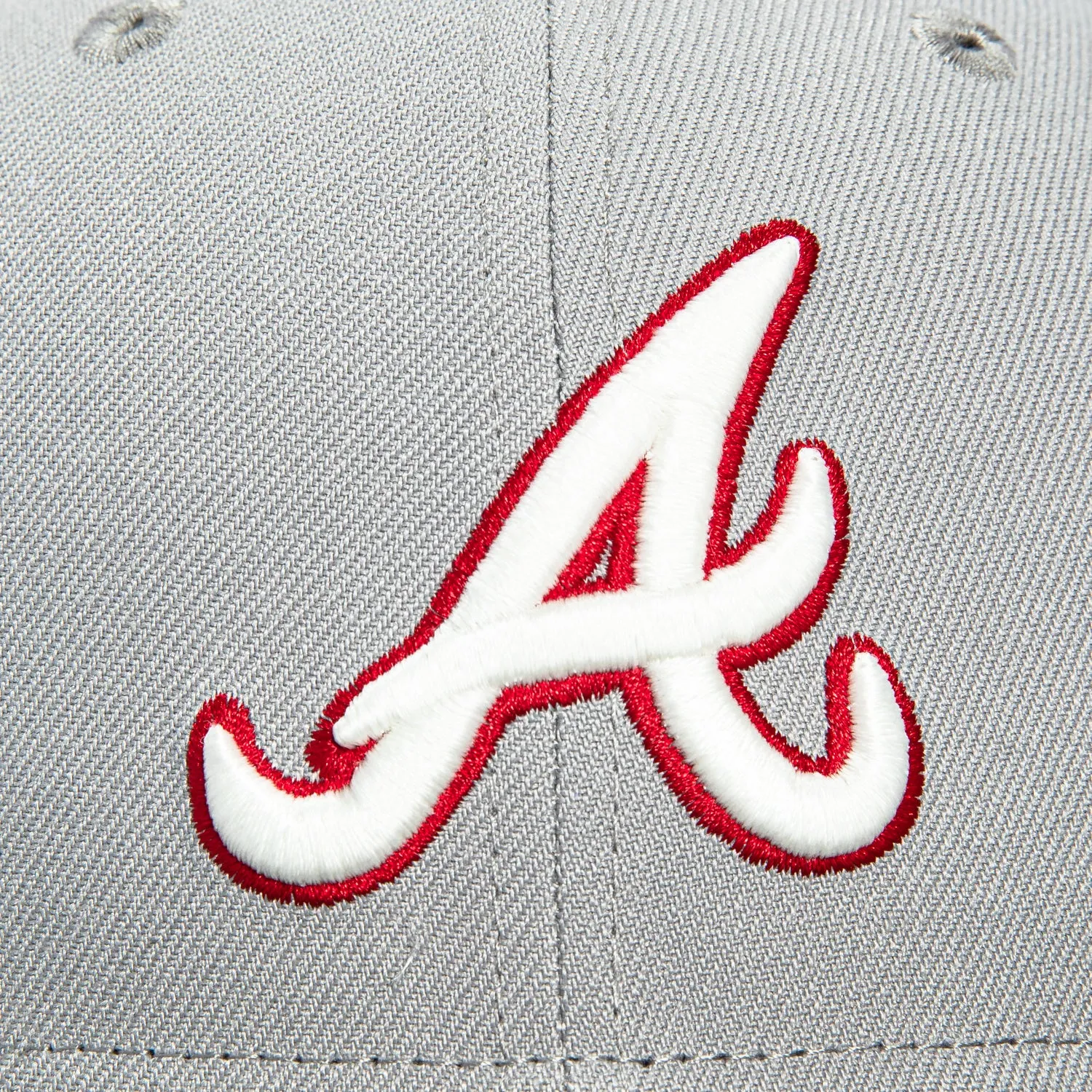 New Era 59Fifty Atlanta Braves Hat - Grey, Graphite sold by Hat Club product image thumbnail 4