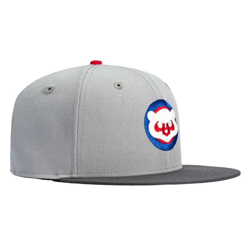 New Era 59Fifty Chicago Cubs Hat - Grey, Graphite made by New Era