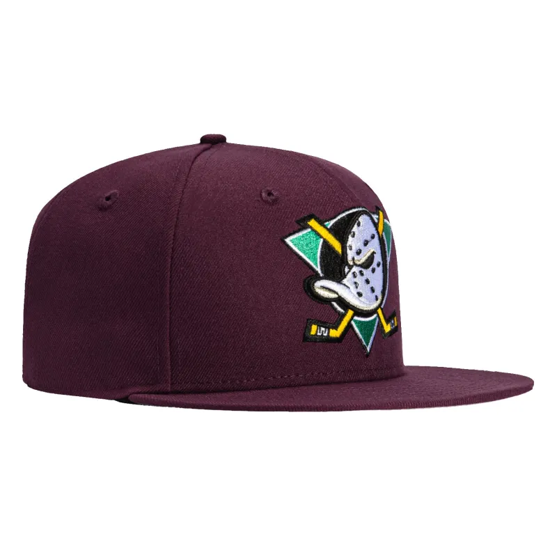 New Era 59Fifty Anaheim Ducks OTC Hat - Maroon made by New Era
