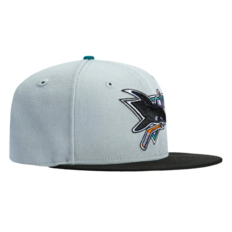 New Era 59Fifty San Jose Sharks 1991 Hat - Grey, Black sold by Hat Club