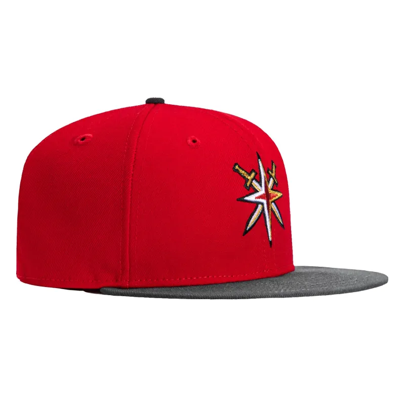 New Era 59Fifty Vegas Golden Knights Alternate Hat - Red, Graphite sold by Hat Club