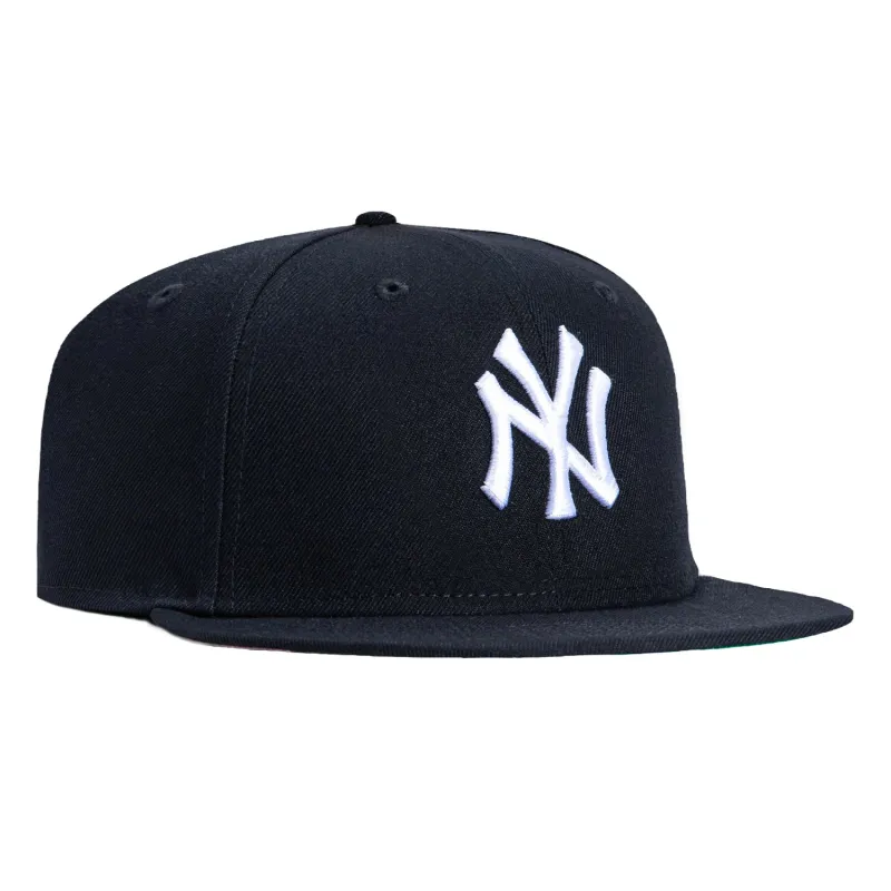 New Era 59Fifty New York Yankees Pink UV Hat - Navy, White sold by Hat Club